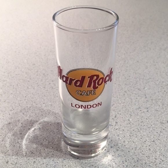 NEW LONDON Red Lettering - Hard Rock Cafe 4” Shooter Shot Glass With Box - Picture 4 of 13